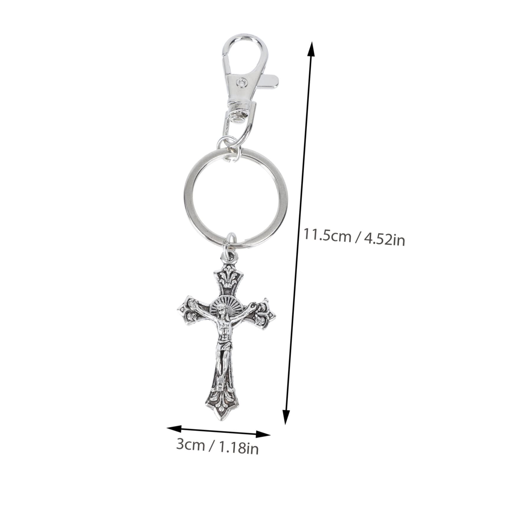 Amazon.co.jp: KICHOUSE 6個 キーホルダー シルバークロス
